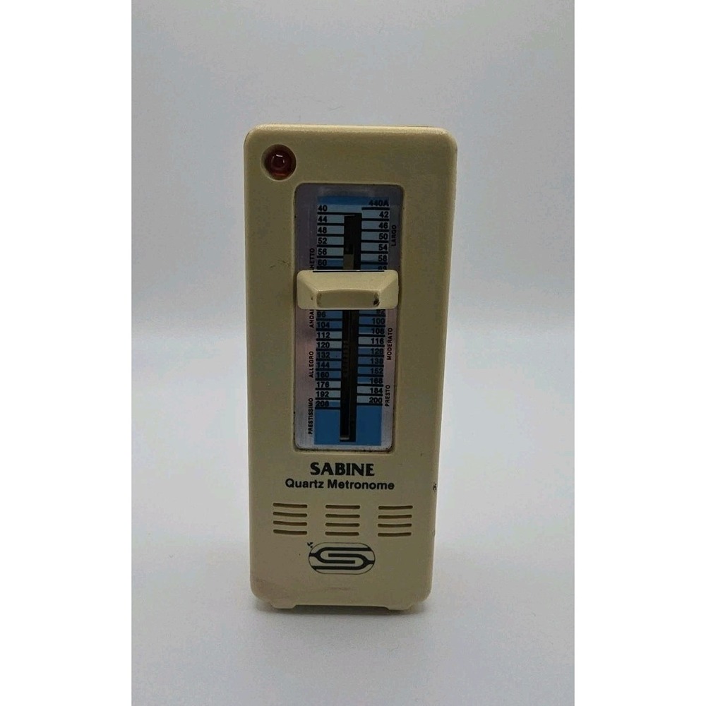 SABINE MT4001 Mini 5"L x 2"W Quartz Metronome TESTED